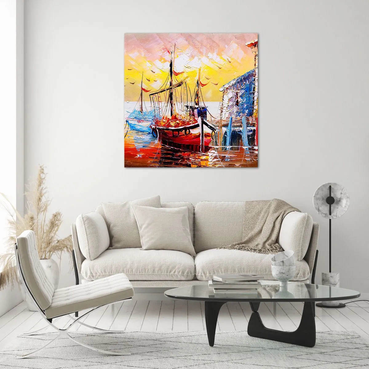 Obraz na skle - Šťastný návrat - 50x50 cm