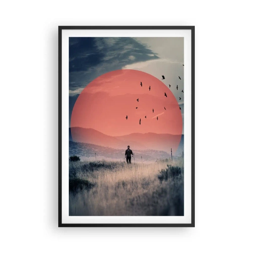 Plagát v čiernom ráme - Vo svojom živle - 61x91 cm