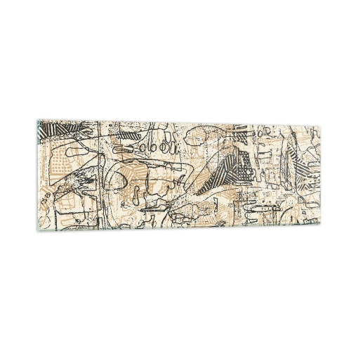 Obraz na skle - Čaká na rozlúštenie - 90x30 cm