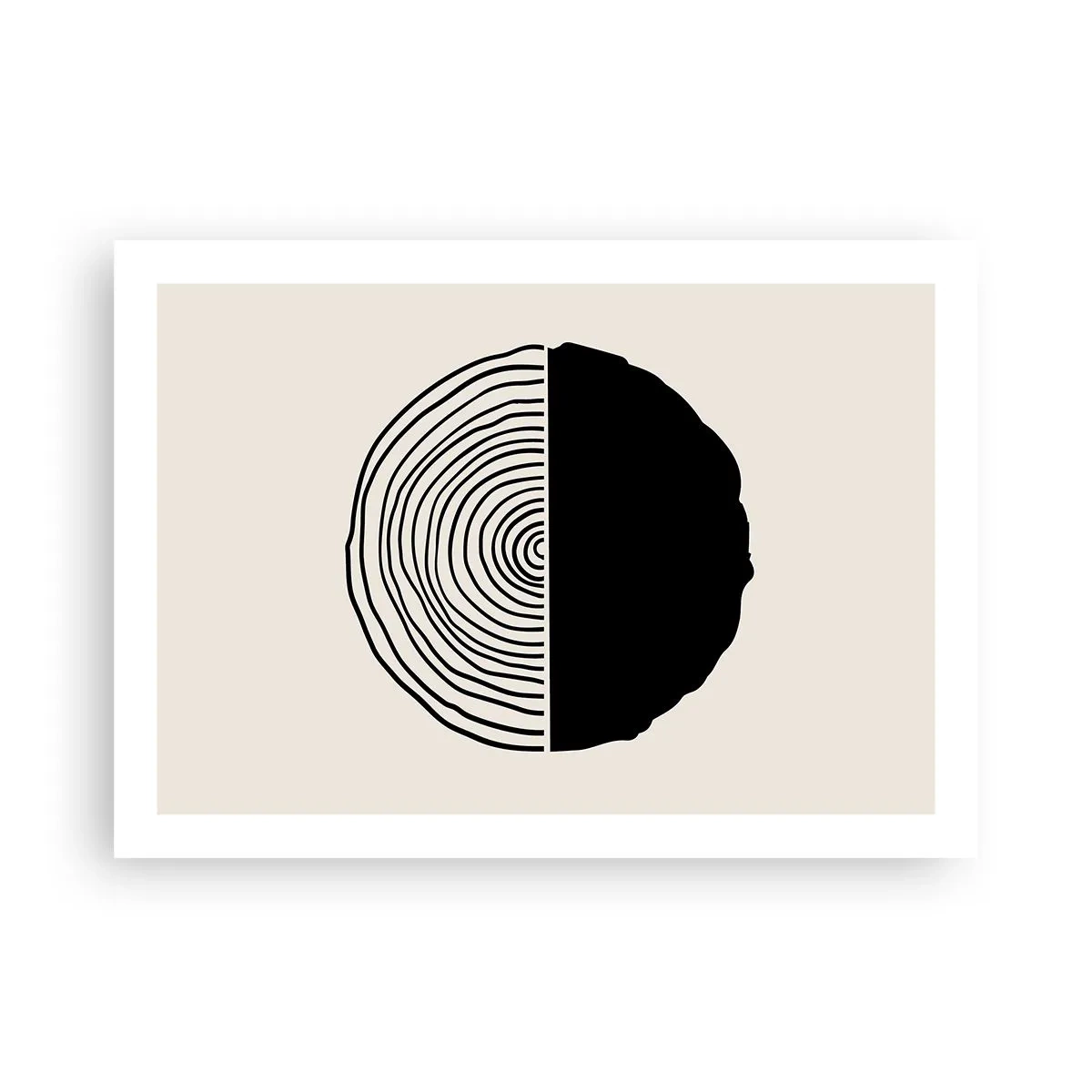 Plagát - Pol na pol - 70x50 cm