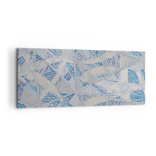 Obraz na plátne - V šedo-modrom labyrinte - 120x50 cm
