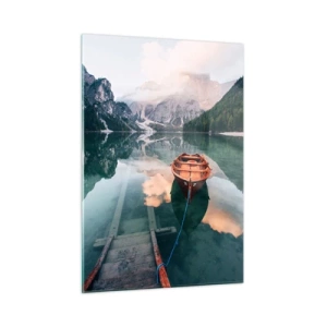 Obraz na skle - Pokojný spánok hôr - 50x70 cm