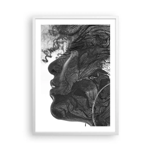 Plagát v bielom ráme - Zapletená v snoch - 50x70 cm