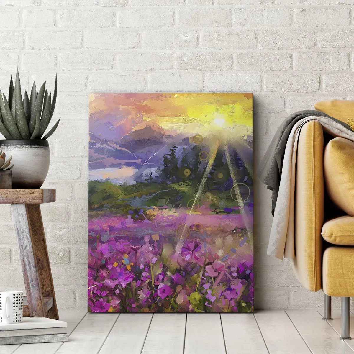 Obraz na plátne - V údolí v starostlivosti slnka - 65x120 cm