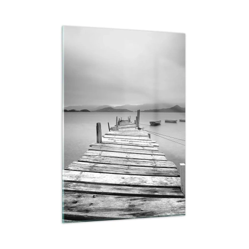 Obraz na skle - Za horami, za morom - 50x70 cm