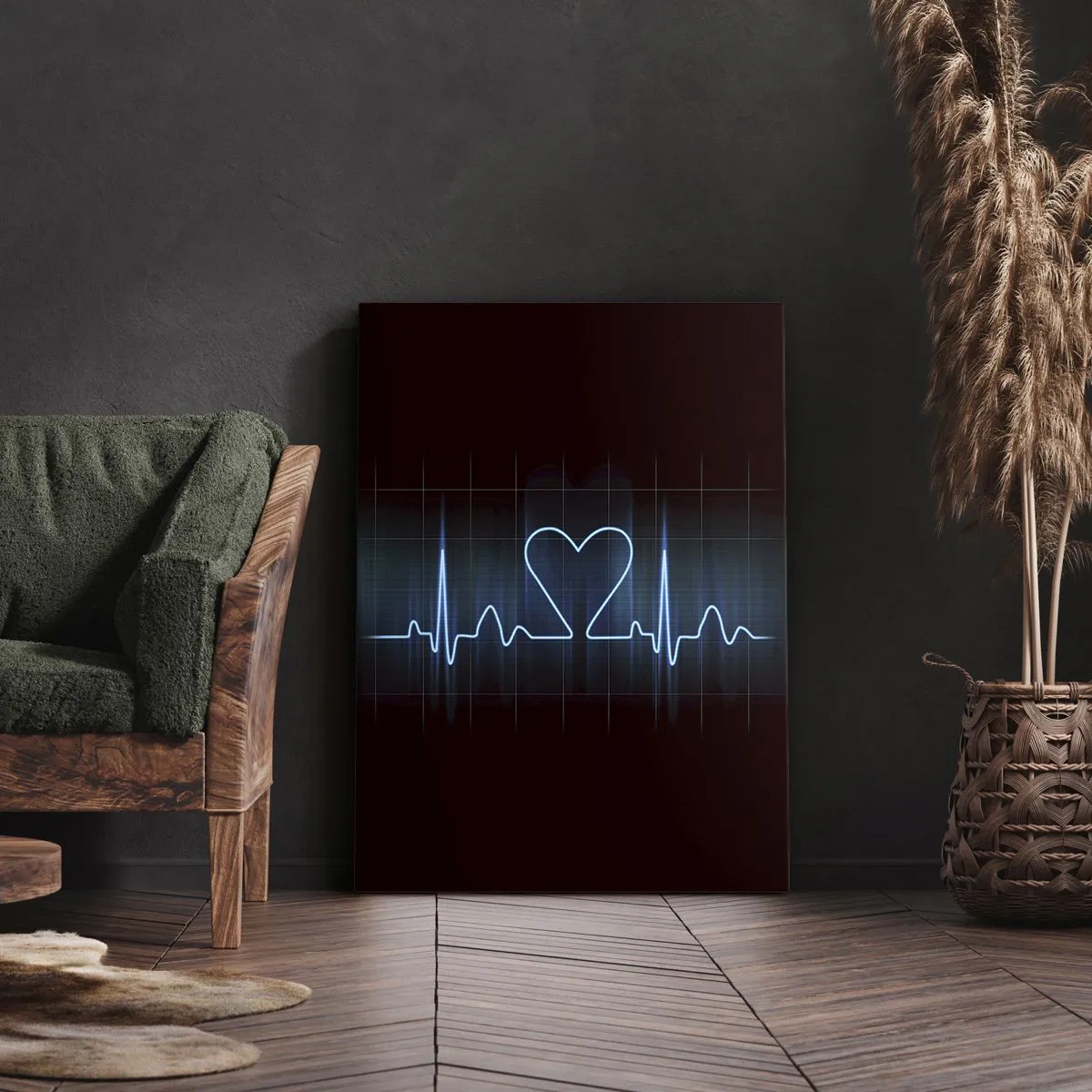 Obraz na plátne - V rytme srdca - 45x80 cm