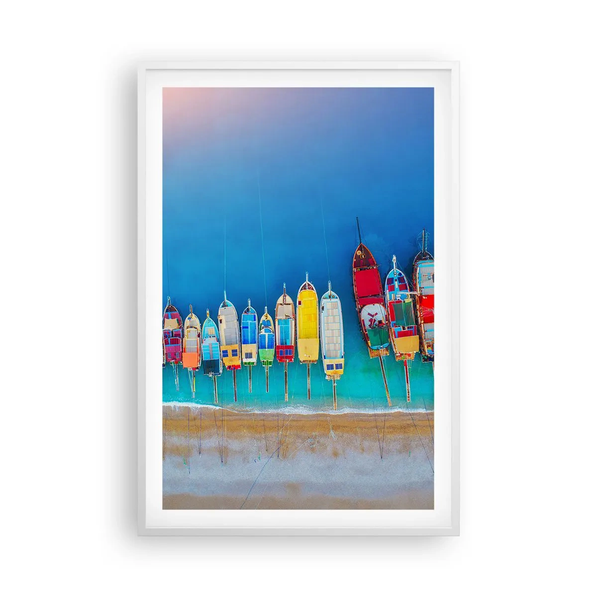 Plagát v bielom ráme - Z vtáčej perspektívy - 61x91 cm