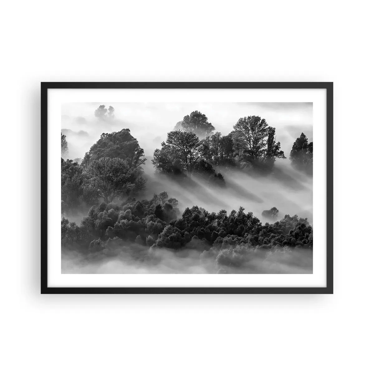 Plagát v čiernom ráme - Prebúdzanie zo spánku - 70x50 cm