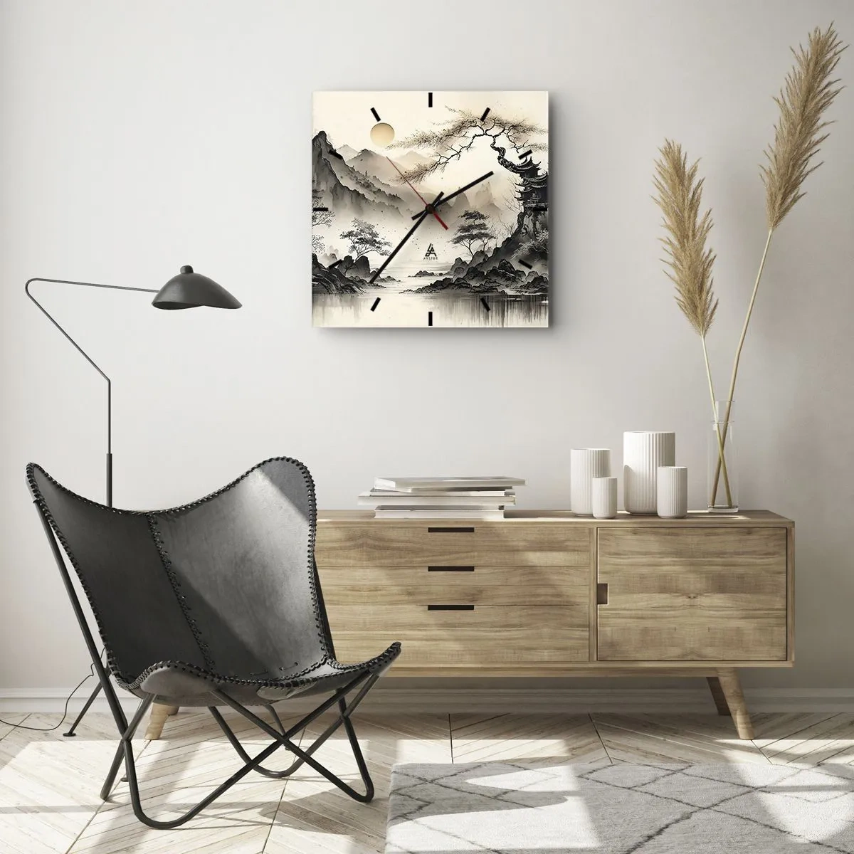 Nástenné hodiny - Jedinečné kúzlo orientu - 40x40 cm