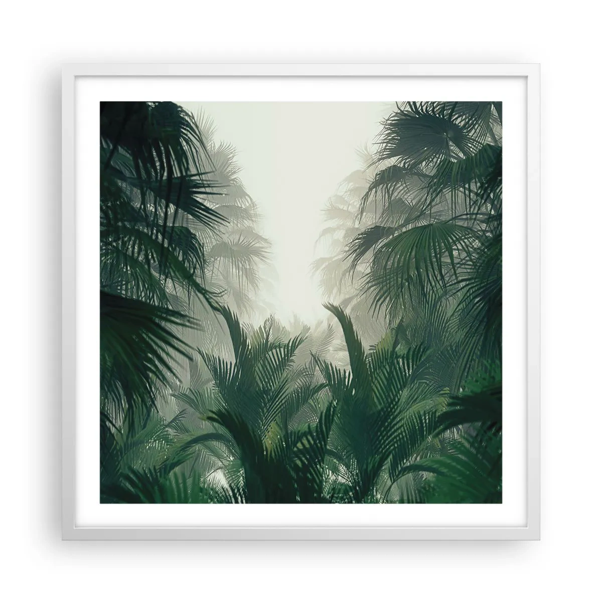 Plagát v bielom ráme - Tropická záhada - 60x60 cm