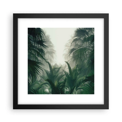Plagát v čiernom ráme - Tropická záhada - 30x30 cm