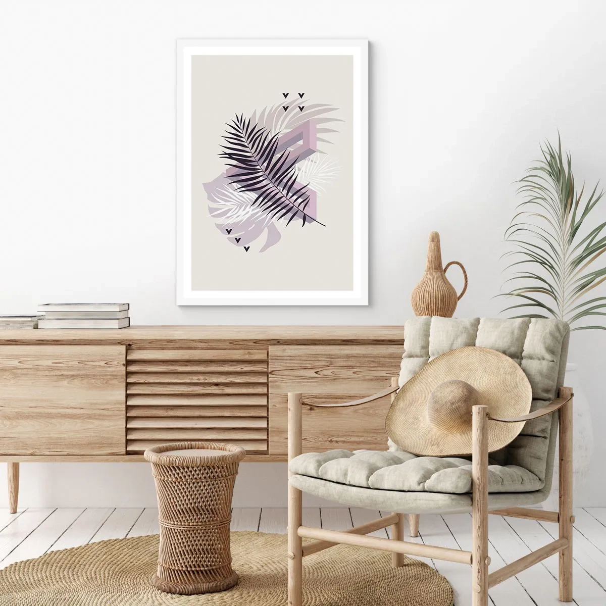 Plagát v bielom ráme - Tieň tieňa - 50x70 cm