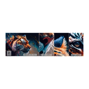 Vzorka Fototapeta Standard Eco - Divoká krása - Tiger, Farebné, Zviera - 100x30 cm