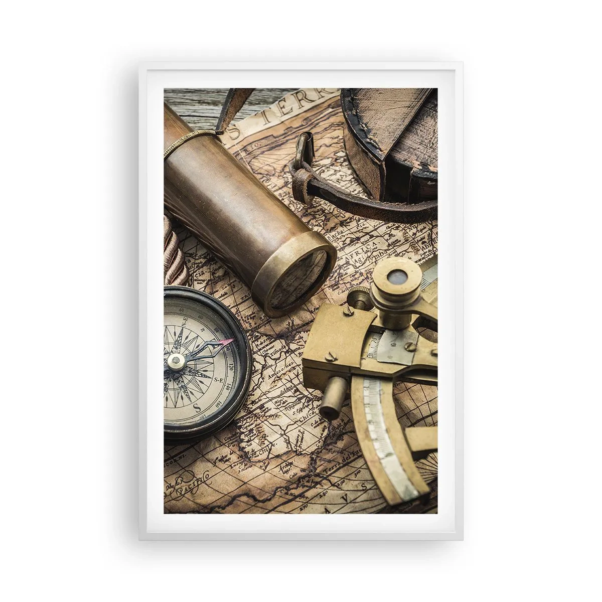Plagát v bielom ráme - Urči smer - 61x91 cm
