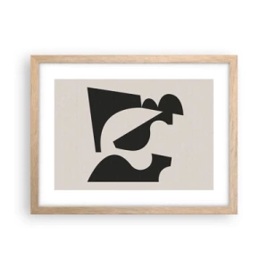 Plagát v ráme zo svetlého duba - Na samostatné ukladanie - 40x30 cm