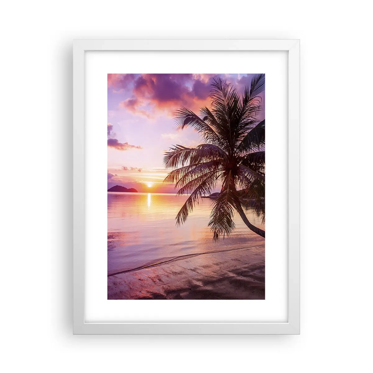 Plagát v bielom ráme - Blahobyt až po okraj - 30x40 cm