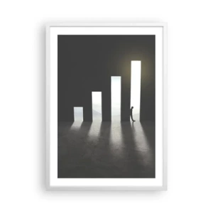 Plagát v bielom ráme - Úspech – impresia - 50x70 cm