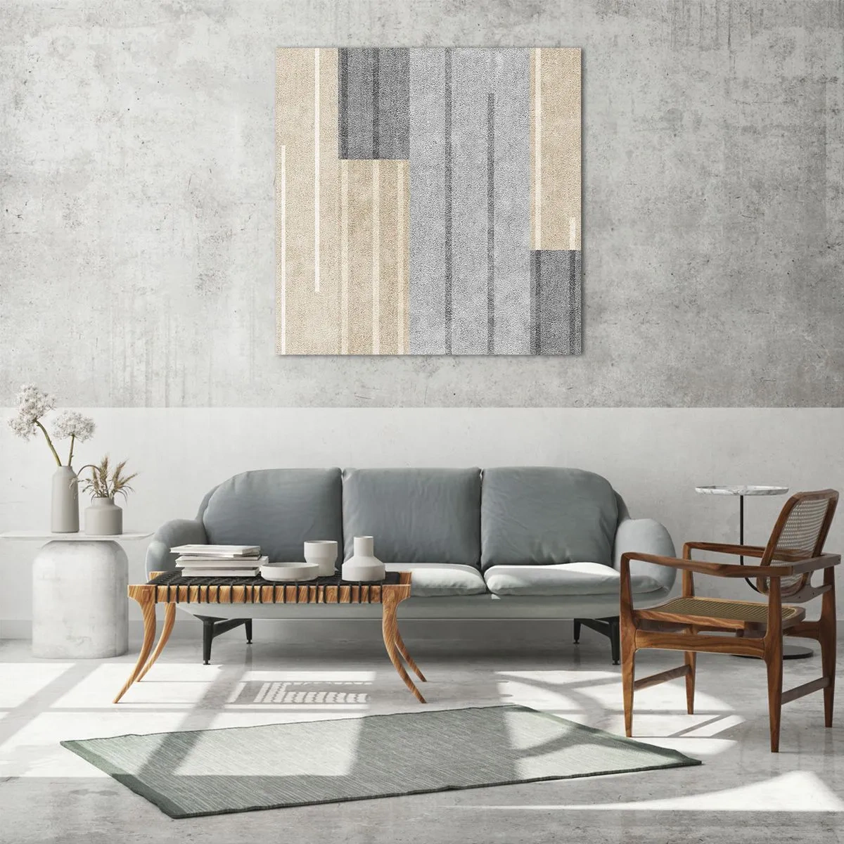 Obraz na skle - Kompozícia: drž sa - 50x50 cm