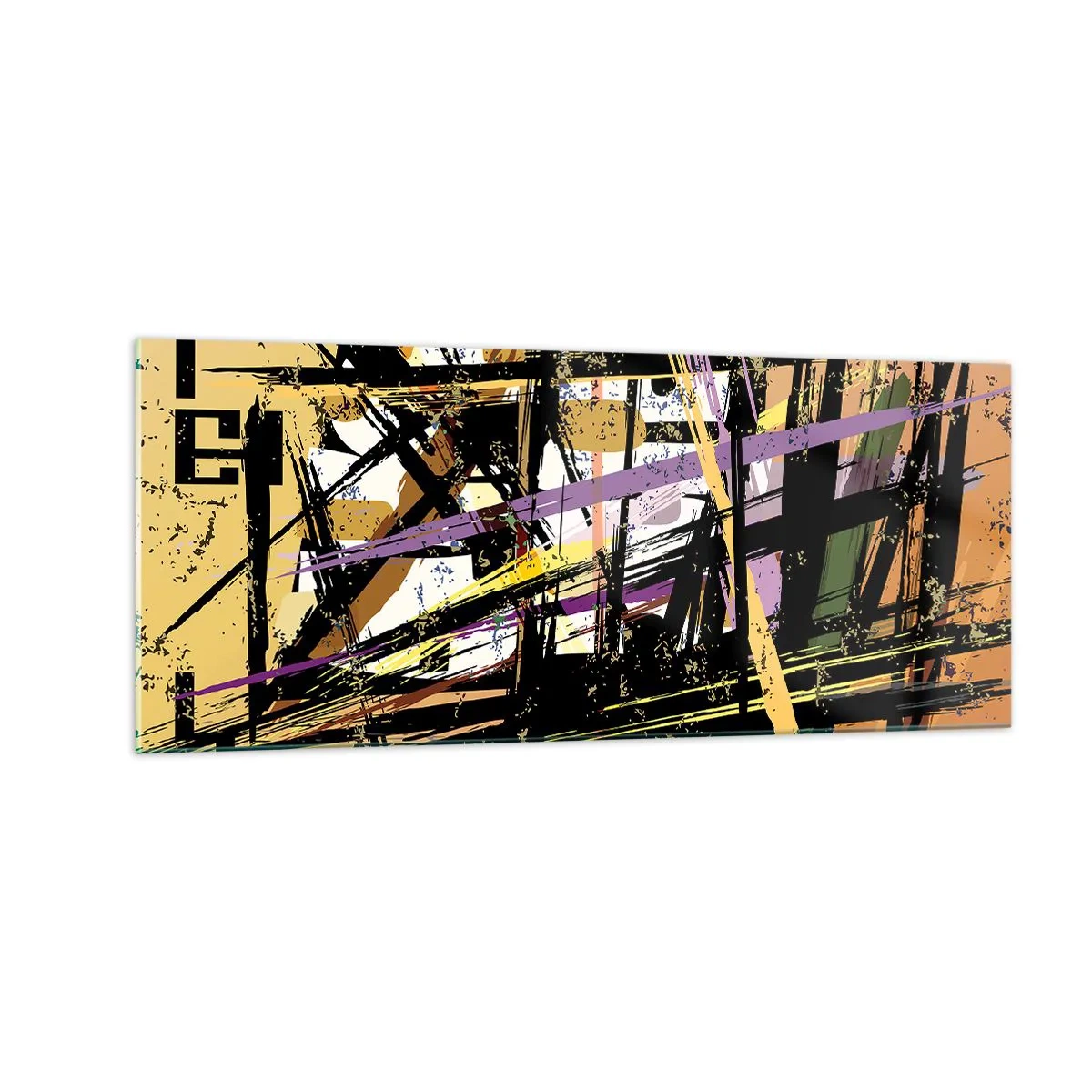 Obraz na skle - Ostrý rez - 100x40 cm