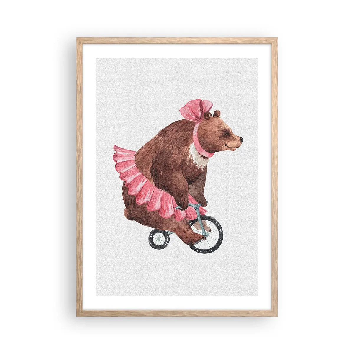 Plagát v ráme zo svetlého duba - To je ale cirkus! - 50x70 cm