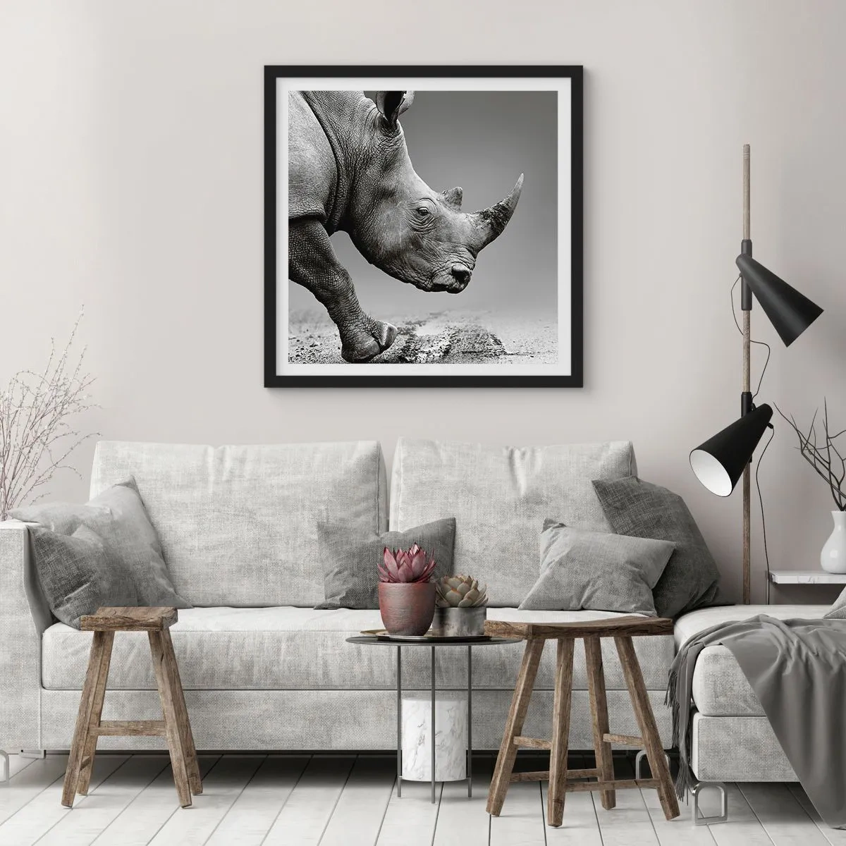 Plagát v čiernom ráme - Nezastaviteľná sila - 60x60 cm