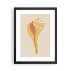 Plagát v čiernom ráme - Organická abstrakcia – rast - 30x40 cm