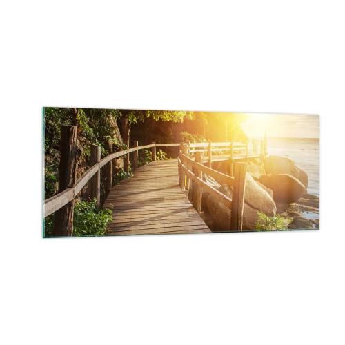 Obraz na skle - Ďalšia zákruta, ďalšie zázraky - 100x40 cm