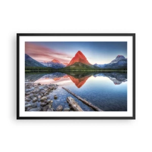 Plagát v čiernom ráme - Teplo a chlad - 70x50 cm