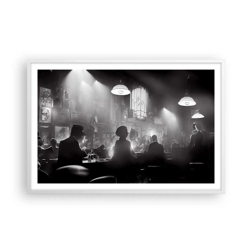 Plagát v bielom ráme - V jazzovej atmosfére - 91x61 cm