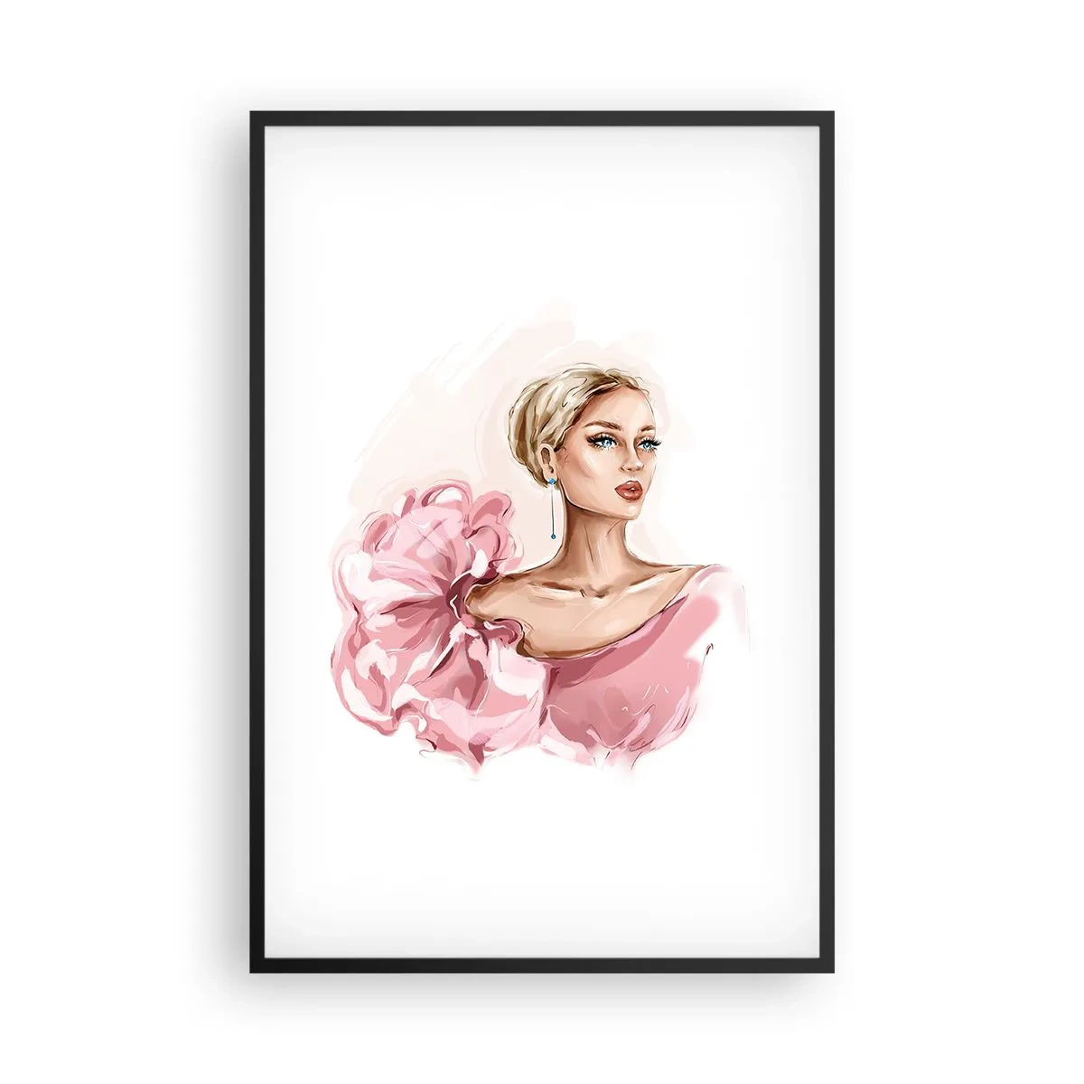Plagát v čiernom ráme - Ako maľovaná… - 61x91 cm