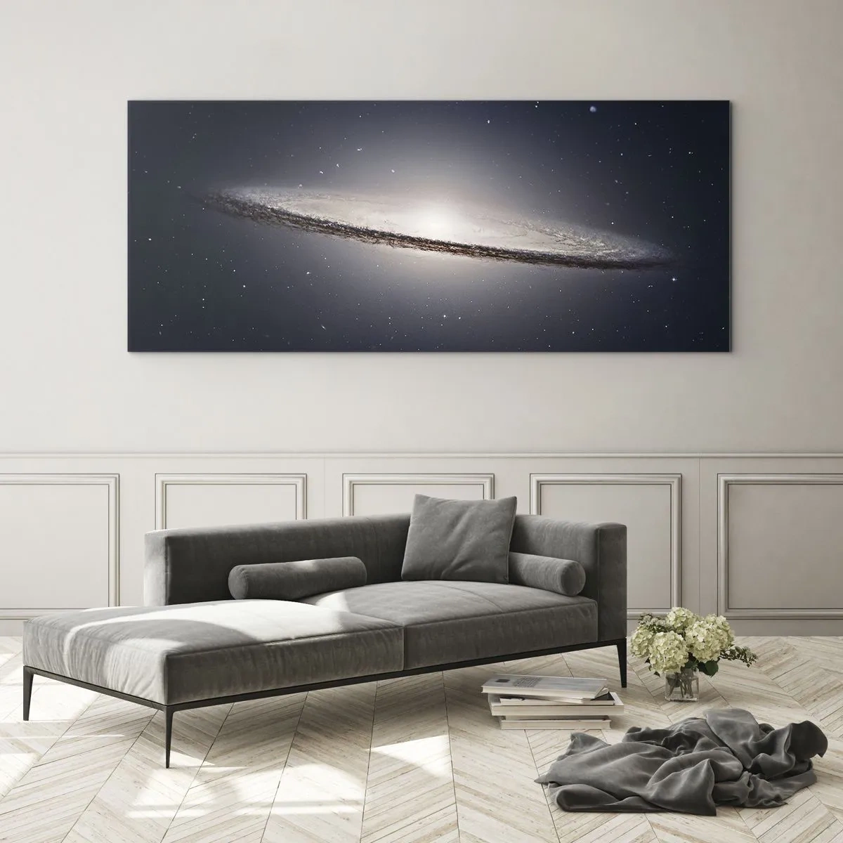 Obraz na skle - Kedysi dávno v jednej preďalekej galaxii… - 120x50 cm