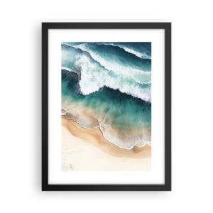 Plagát v čiernom ráme - Odveké stretnutie - 30x40 cm