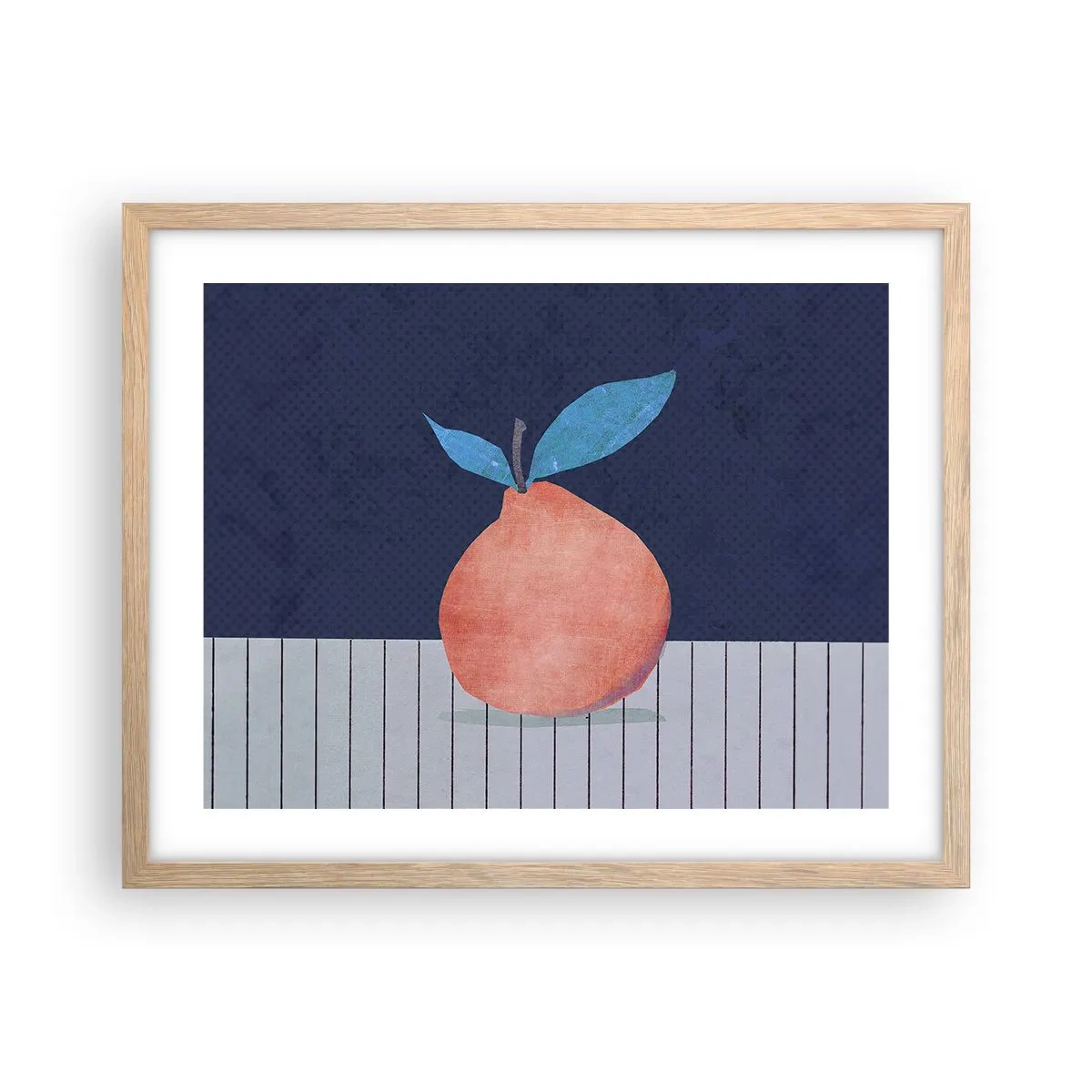 Plagát v ráme zo svetlého duba - Konvexita a rovina - 50x40 cm