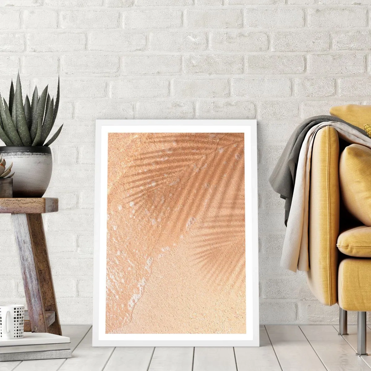 Plagát v bielom ráme - Tieň horúceho leta - 40x50 cm