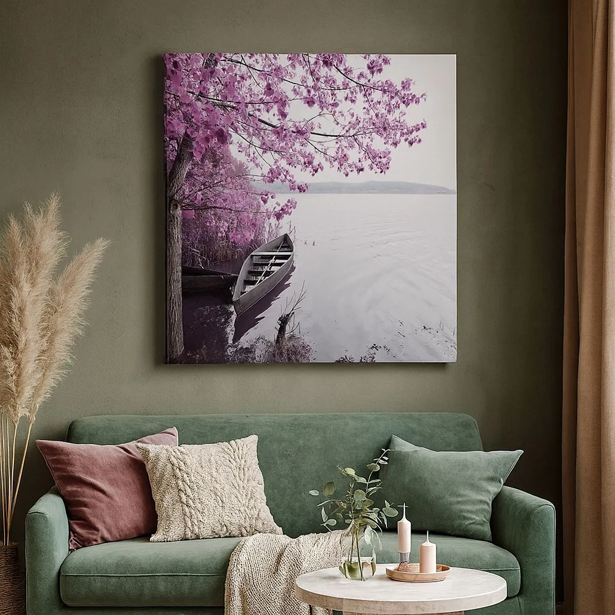 Obraz na plátne - V ružovom tichu - 30x30 cm