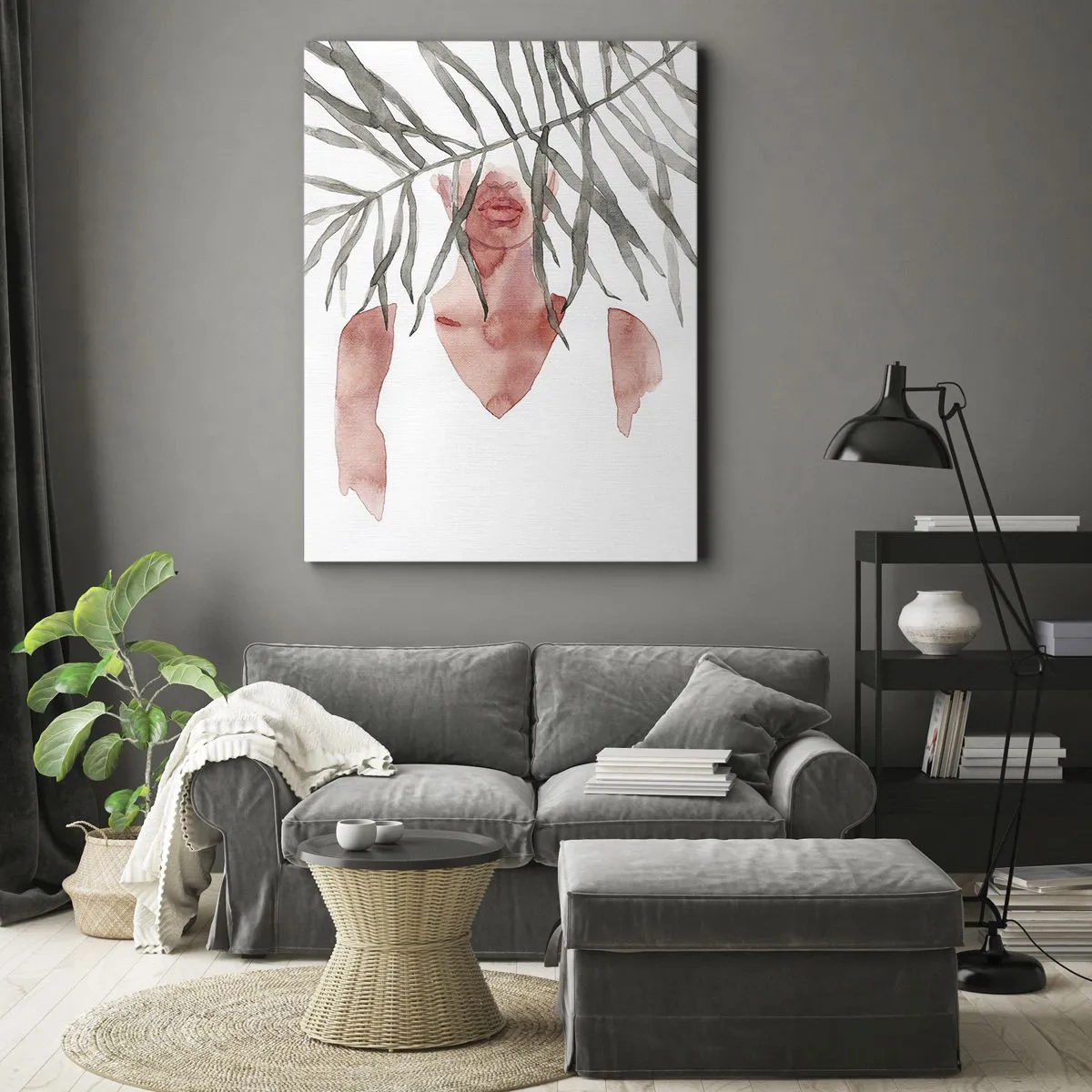 Obraz na plátne - Dáma trópov - 70x100 cm