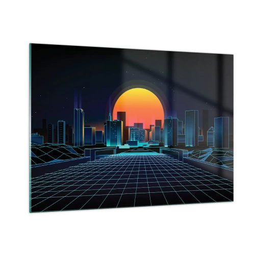 Obraz na skle - Stále chcete do reálu? - 100x70 cm