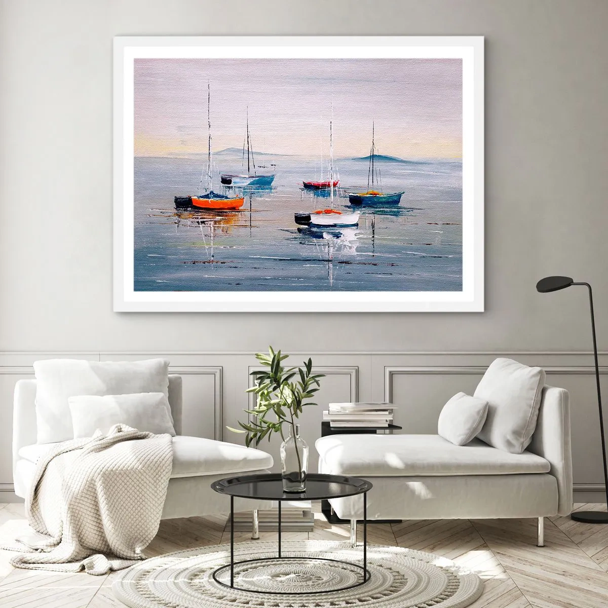 Plagát v bielom ráme - Zaslúžený odpočinok - 50x40 cm