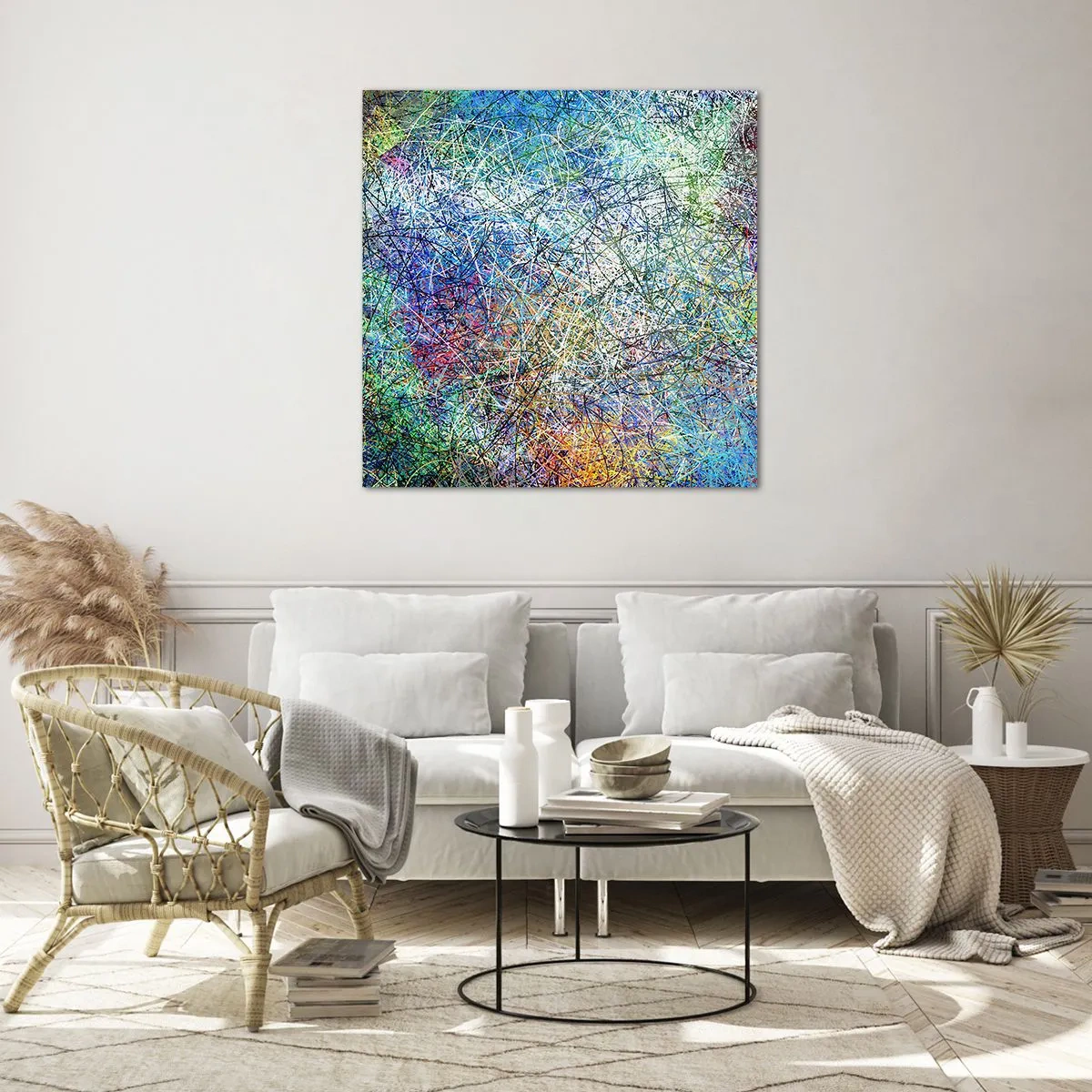 Obraz na skle - To nie je tak jednoduché - 60x60 cm