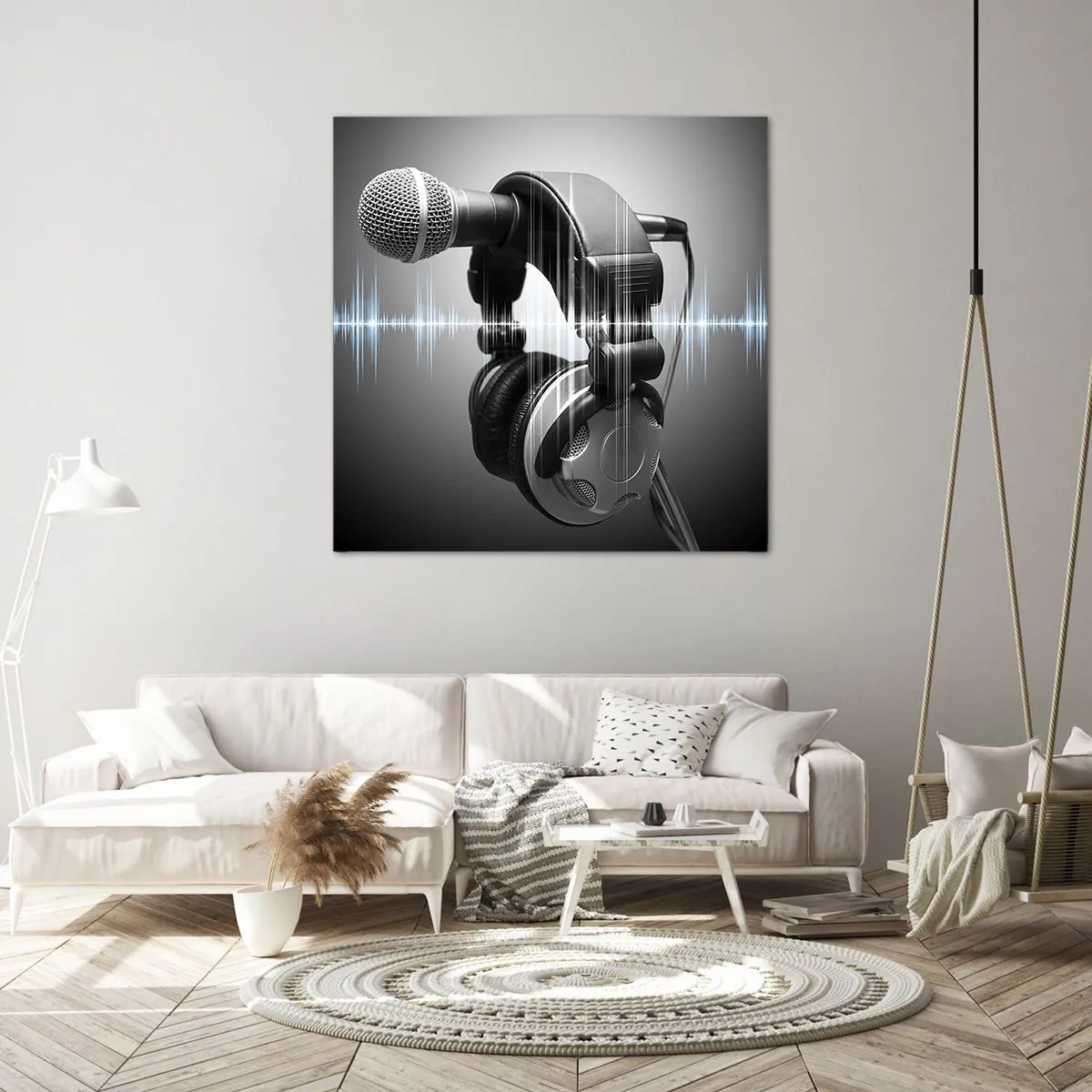 Obraz na plátne - Ešte je počuť spev - 60x60 cm