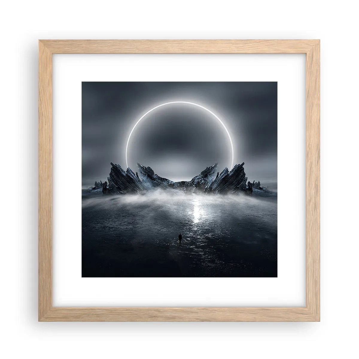 Plagát v ráme zo svetlého duba - Finále príbehu - 30x30 cm