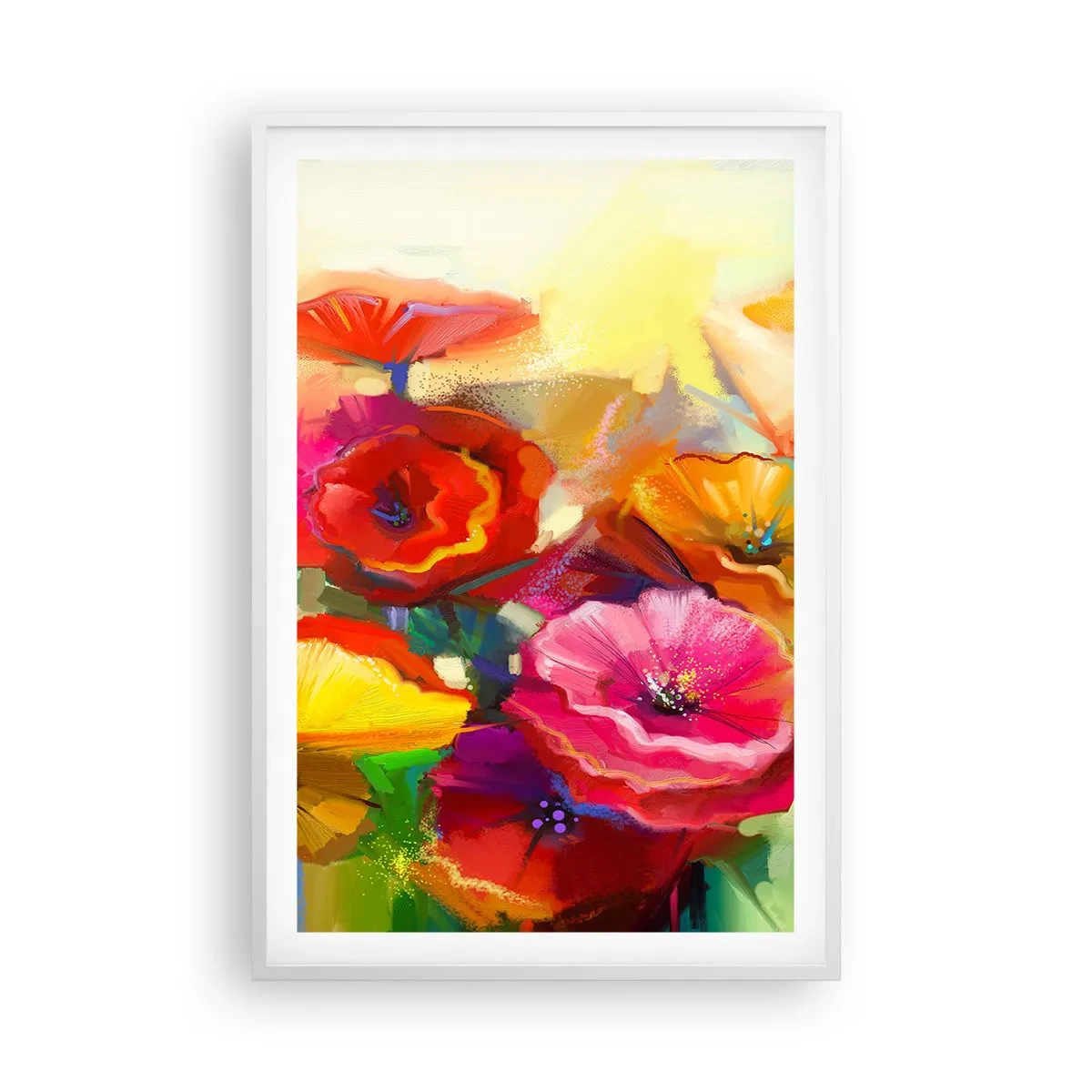 Plagát v bielom ráme - Nielen červené - 61x91 cm