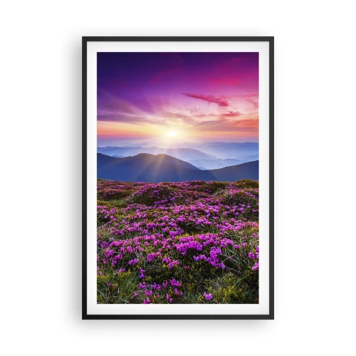 Plagát v čiernom ráme - Zavoňali svieže púčiky byliniek z obilných polí - 61x91 cm