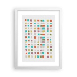 Plagát v bielom ráme - Neznáma hra - 30x40 cm