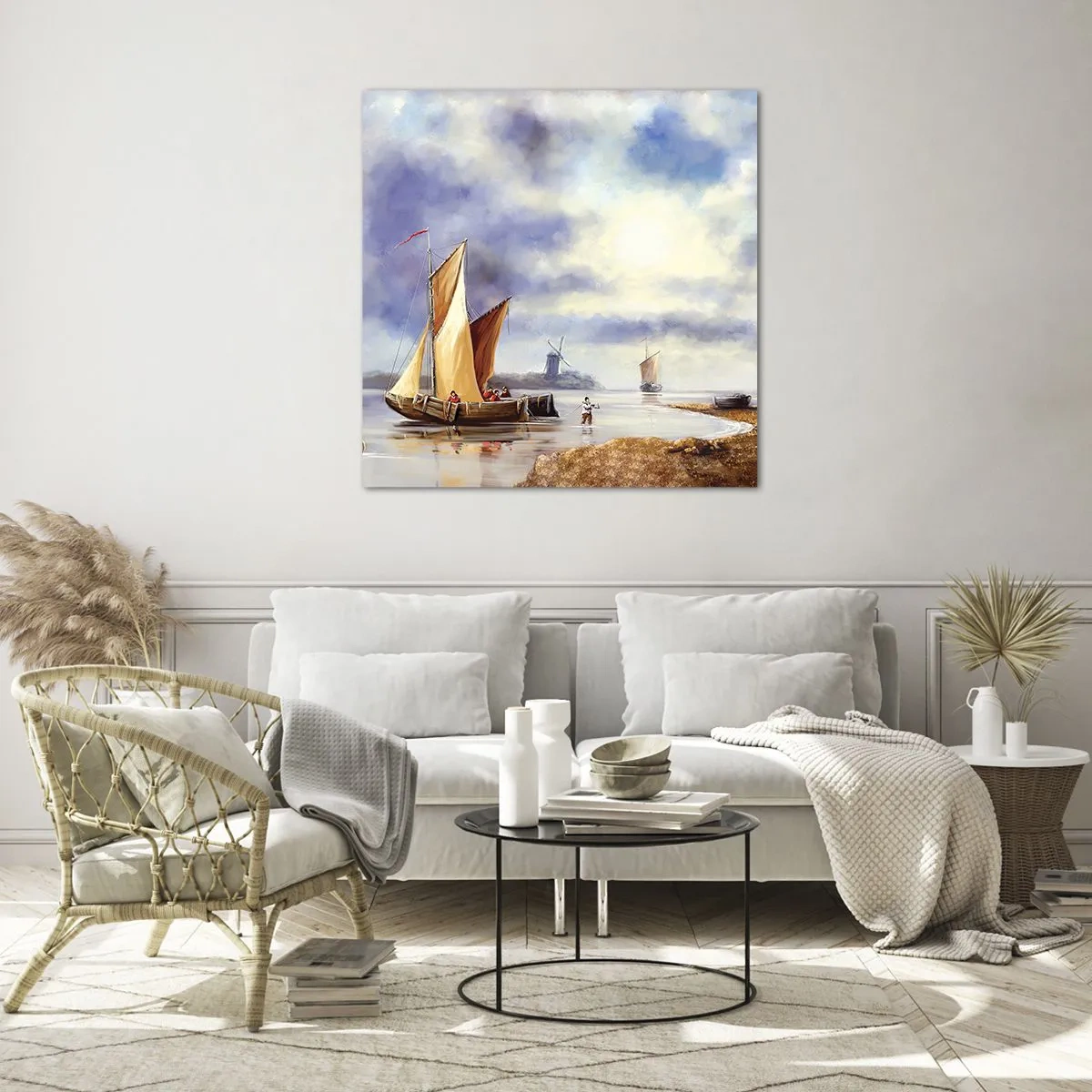 Obraz na skle - Návrat námorníkov - 70x70 cm