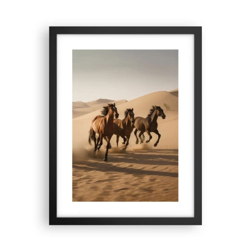 Plagát v čiernom ráme - Voľné ako vietor - 30x40 cm