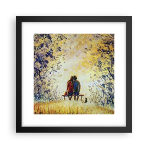 Plagát v čiernom ráme - Magický okamih - 30x30 cm