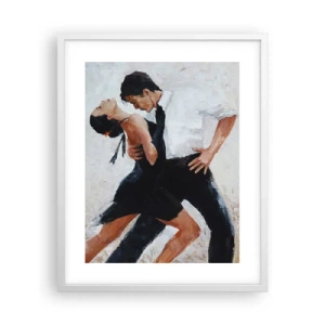 Plagát v bielom ráme - Tango mojich túžob a snov - 40x50 cm
