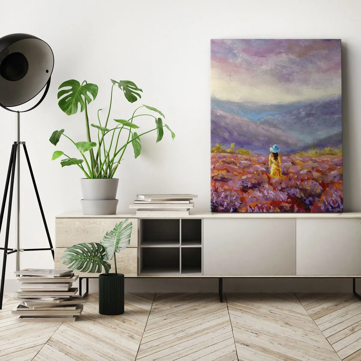 Obraz na plátne - V levanduľovom svete - 65x120 cm