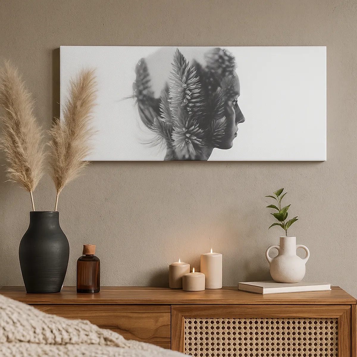 Obraz na plátne - Pani borovicového lesa - 30x30 cm